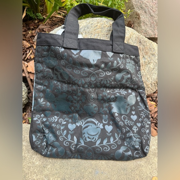 Loungefly Alice in Wonderland Black and Pink Disney Tote - Picture 2 of 5